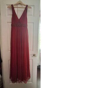 BCBG Max Azria Long Red Dress